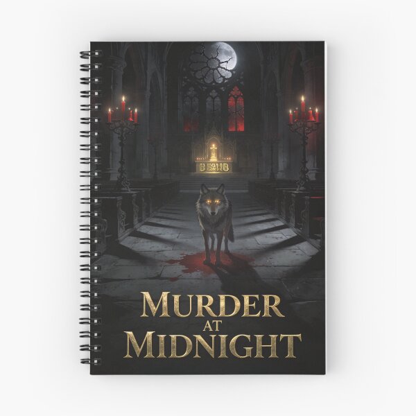 Item preview, Wolf Stands Over Dark Cathedral Midnight Verdict designed and sold by GeoWhimsy Studio.