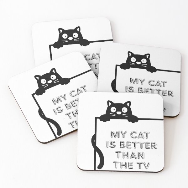 Item preview, My Cat Is Better Than The TV. designed and sold by Dinasshop.