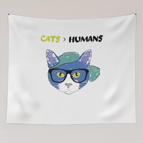 Item preview, Cats Are Better Than Humans Funny Quote designed and sold by Quotable Gear.