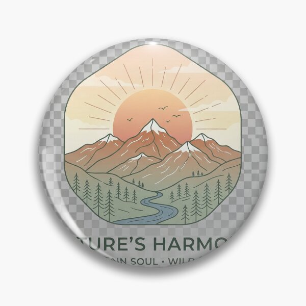 Item preview, Peaceful Mountain Sunset Nature Design designed and sold by SmartDikho.