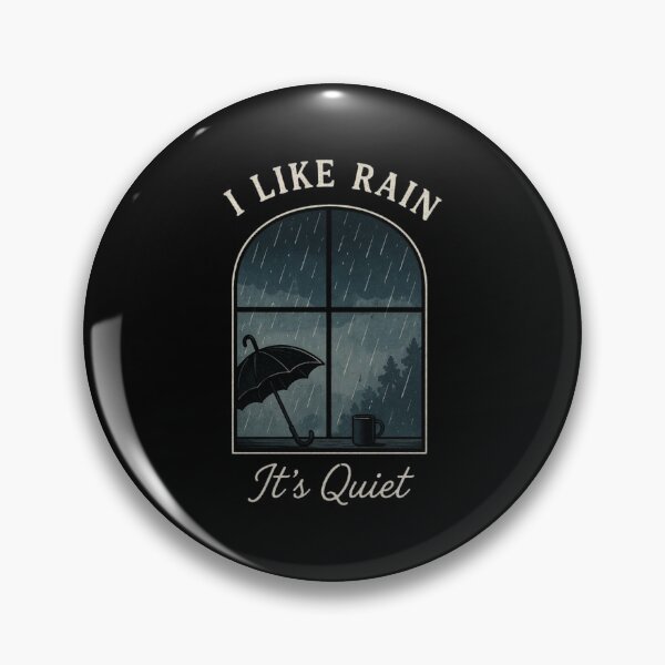Item preview, I Like Rain It’s Quiet Shirt – Cozy Rain Aesthetic – Introvert Mood Design designed and sold by Tropivaro.