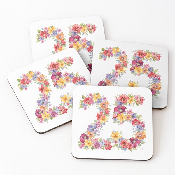 Item preview, 25th birthday flowers  watercolor. designed and sold by uunaa.