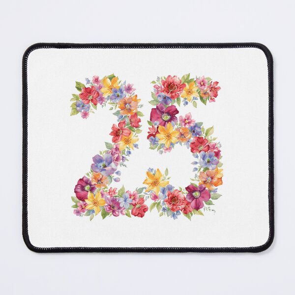 Item preview, 25th birthday flowers watercolor. designed and sold by uunaa.