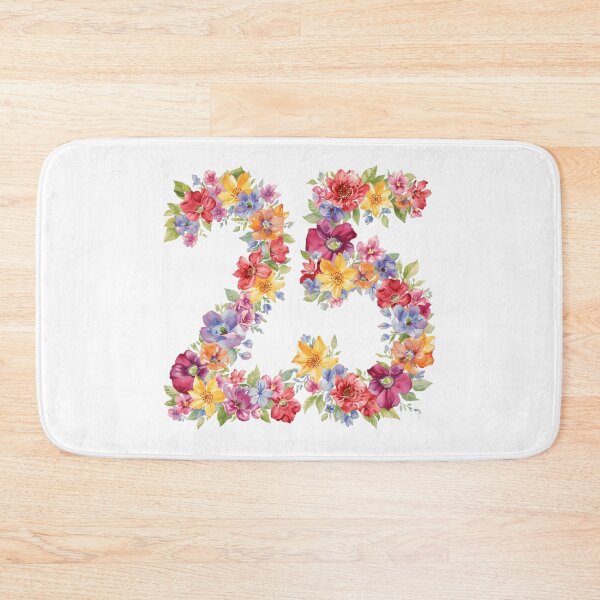 Item preview, 25th birthday flowers  watercolor. designed and sold by uunaa.