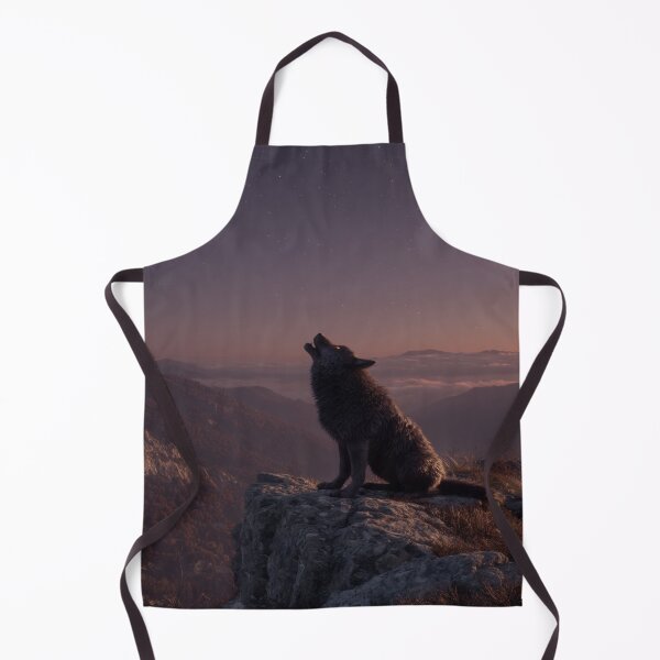 Item preview, Mystical Wolf Howling Under Starry Night Sky designed and sold by NicolasGlowArt.