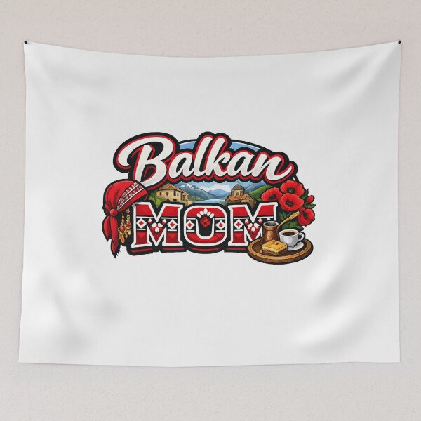 Item preview, Balkan mom logo designed and sold by HumorLover.