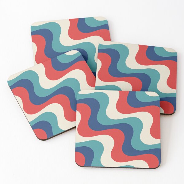 Item preview, Retro Americana Wave Stripe Pattern Patriotic designed and sold by OldGloryForge.