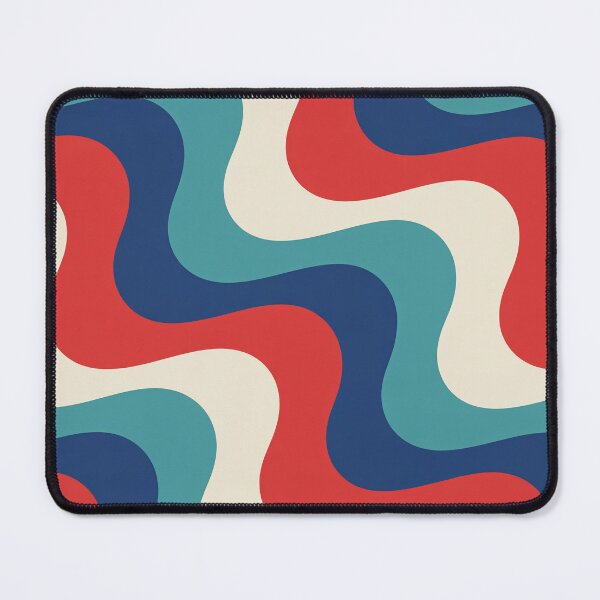 Item preview, Retro Americana Wave Stripe Pattern Patriotic designed and sold by OldGloryForge.