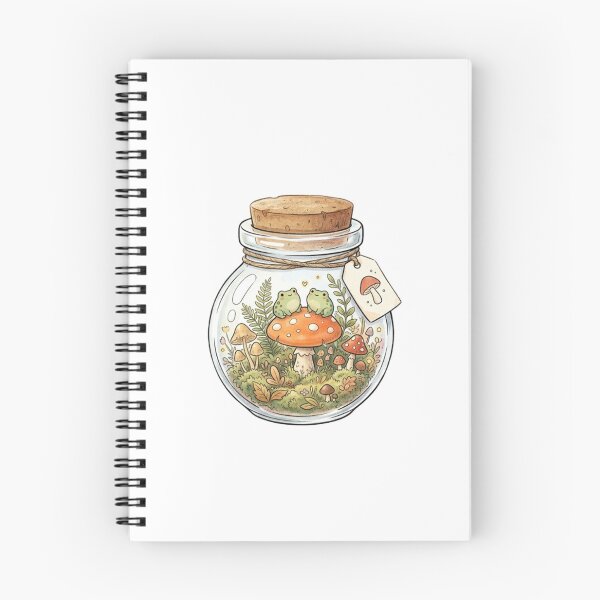 Item preview, Cottagecore Frog in Mushroom Jar designed and sold by SOUFIANE1991.