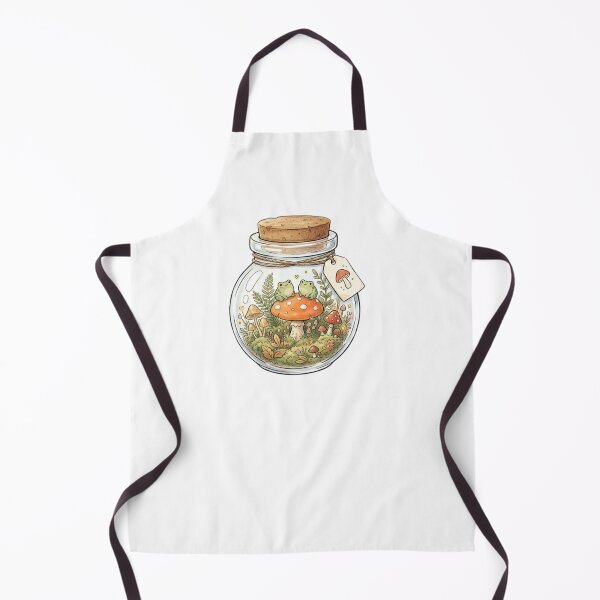 Item preview, Cottagecore Frog in Mushroom Jar designed and sold by SOUFIANE1991.