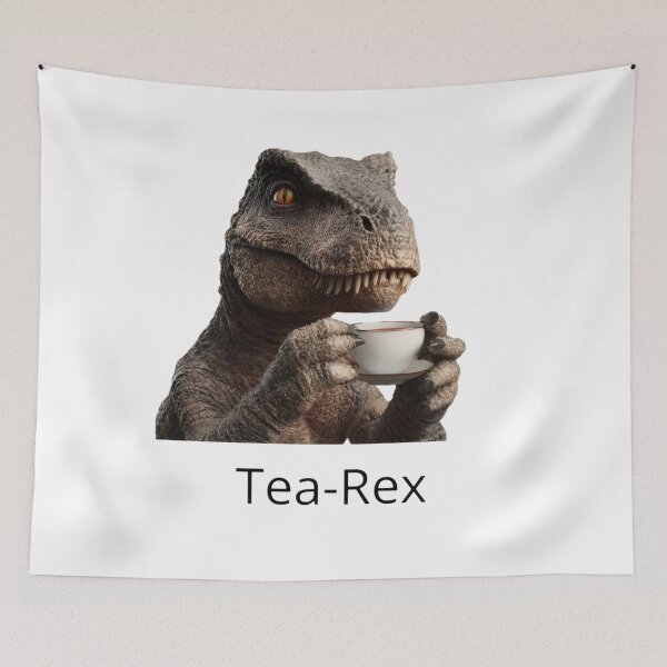 Item preview, Elegant T-Rex Having Tea designed and sold by FunnyDesigns221.