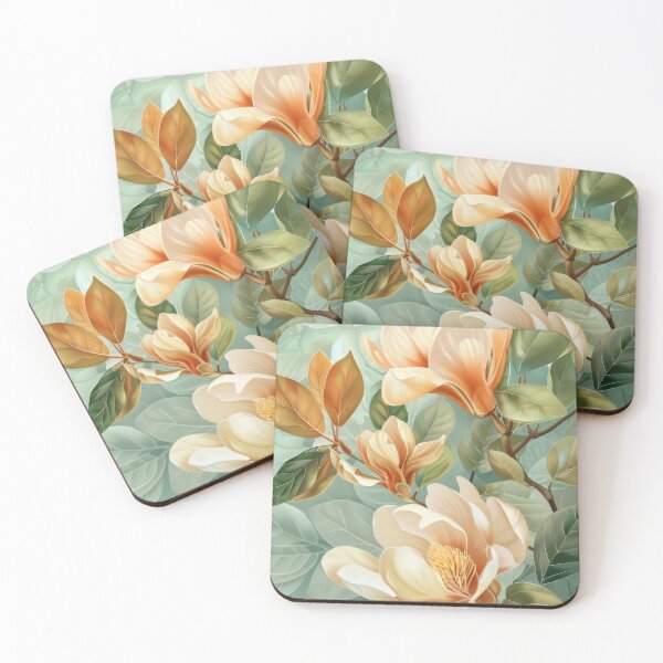 Item preview, Magnolia Flowers Botanical Floral Art designed and sold by MargaretWiktor.