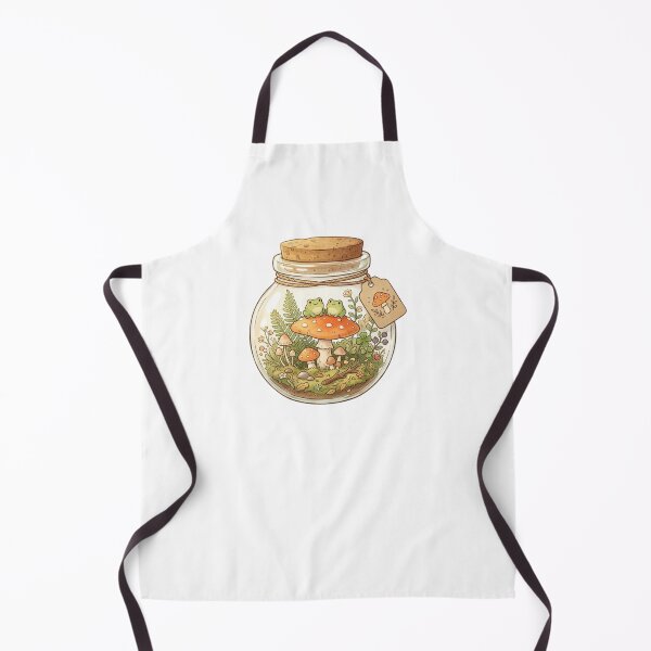 Item preview, Cottagecore Frog in Mushroom Jar designed and sold by SOUFIANE1991.