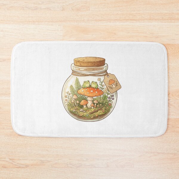 Item preview, Cottagecore Frog in Mushroom Jar designed and sold by SOUFIANE1991.