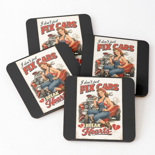 Item preview, Pin-Up Hot Rod: I don't fix cars, I break hearts designed and sold by Pineapple-Tree.