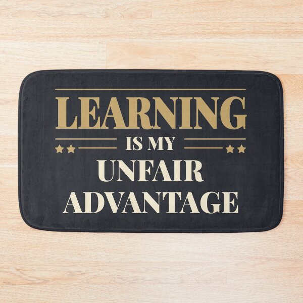Item preview, Learning is my unfair advantage - Light typography designed and sold by Revextyr.