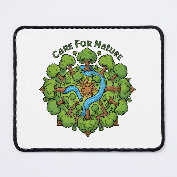 Item preview, Care For Nature: Green Forest River Mandala designed and sold by Nuvoro Eco Awareness.