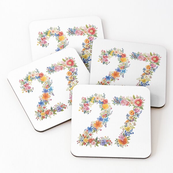 Item preview, 27th birthday flowers  watercolor. designed and sold by uunaa.