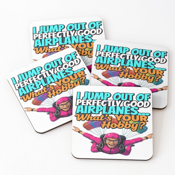 Item preview, Funny Skydiving T-Shirt – I Jump Out of Perfectly Good Airplanes, What’s Your Hobby? – Parachuting Humor Tee, Extreme Sports Gift designed and sold by Sushikidsntod.