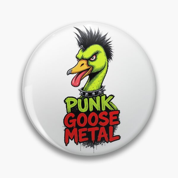 Item preview, Punk Goose Metal - Rebel Bird with Mohawk designed and sold by NexKris.