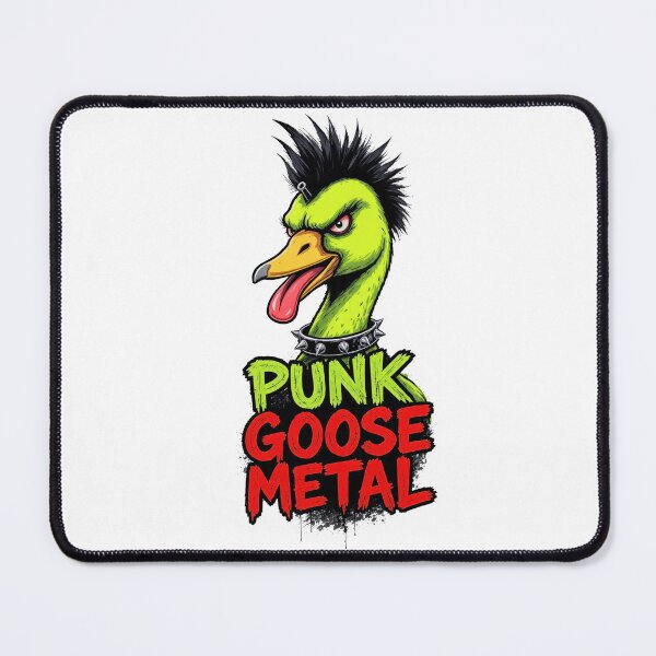 Item preview, Punk Goose Metal - Rebel Bird with Mohawk designed and sold by NexKris.