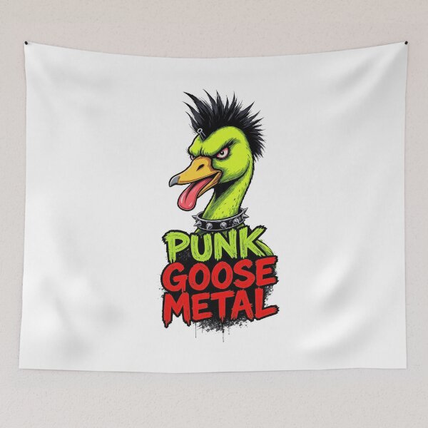 Item preview, Punk Goose Metal - Rebel Bird with Mohawk designed and sold by NexKris.