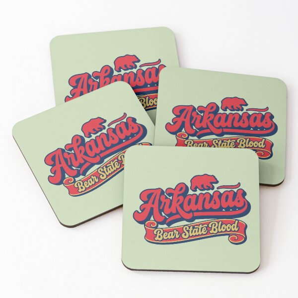 Item preview, Arkansas Bear State Blood Vintage Retro Script designed and sold by Cozy-Old-Pub.