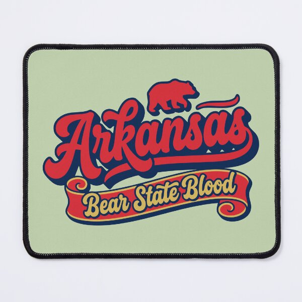 Item preview, Arkansas Bear State Blood Vintage Retro Script designed and sold by Cozy-Old-Pub.