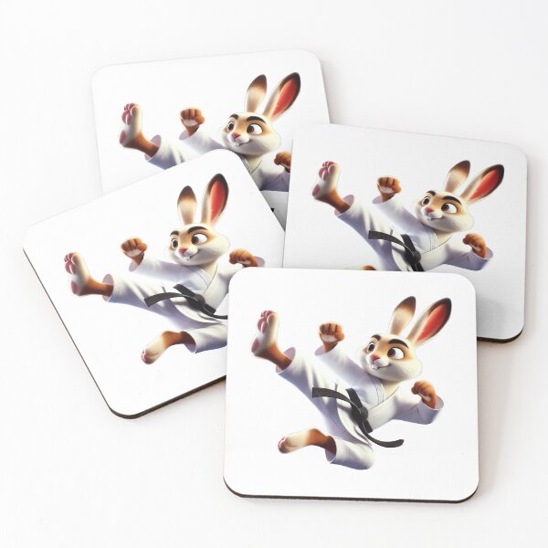 Item preview, Karate Rabbit - Cute Martial Arts Bunny designed and sold by FreshLineArts.