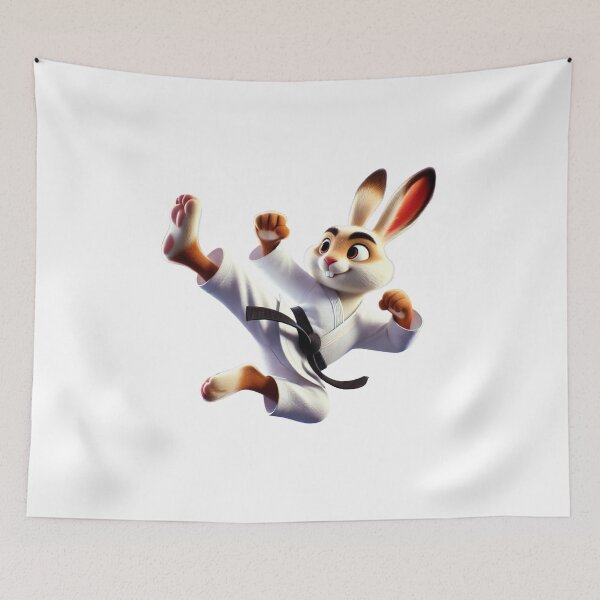 Item preview, Karate Rabbit - Cute Martial Arts Bunny designed and sold by FreshLineArts.
