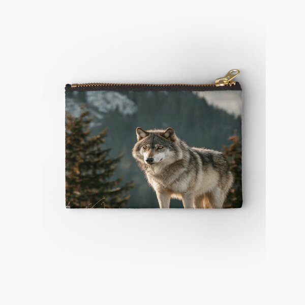 Item preview, Majestic Gray Wolf Mountain Wilderness Wildlife designed and sold by NicolasGlowArt.