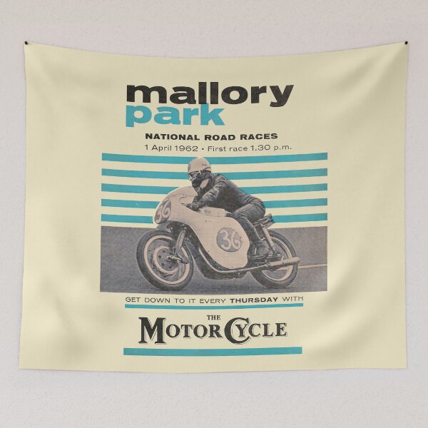 Item preview, 1962 Mallory Park Leicestershire National Road Races Vintage Motorcycle designed and sold by EdGraphy.