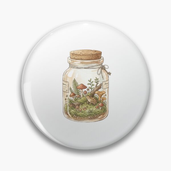 Item preview,  Cottagecore Frog in Mushroom Jar designed and sold by SOUFIANE1991.