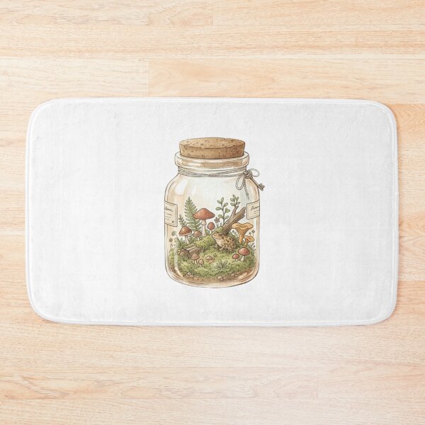 Item preview,  Cottagecore Frog in Mushroom Jar designed and sold by SOUFIANE1991.