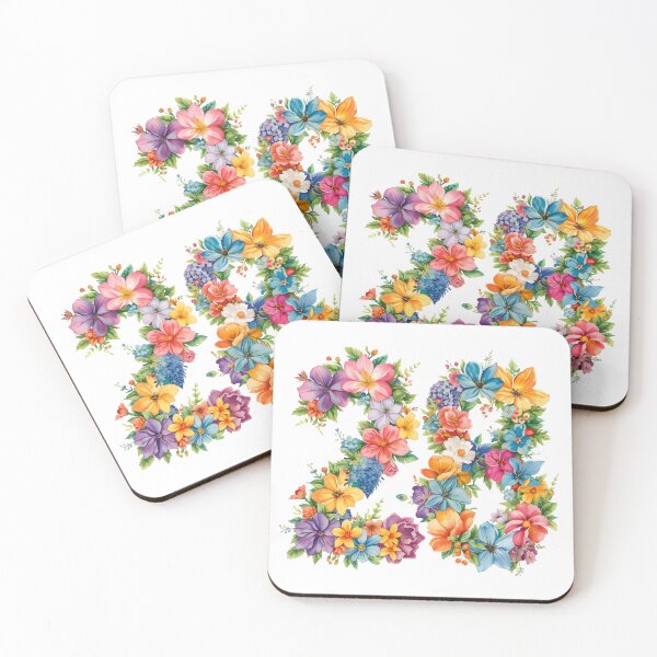 Item preview, 28th birthday flowers  watercolor. designed and sold by uunaa.