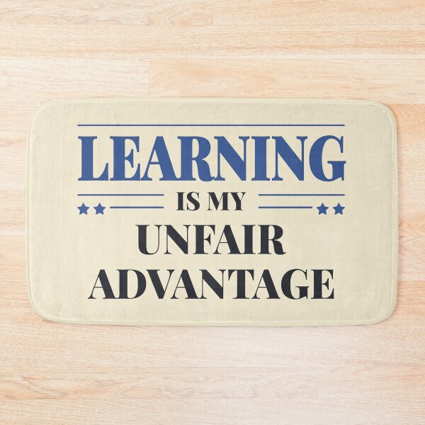 Item preview, Learning work is my unfair advantage - Dark typography designed and sold by Revextyr.