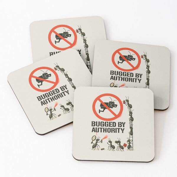Item preview, Bugged by Authority – Ant Protest Against Surveillance designed and sold by JonelCrafts.