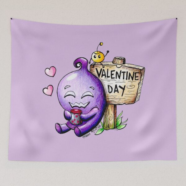 Item preview, Stardew Valley Krobus - Valentine's Day designed and sold by ThaisMelo.