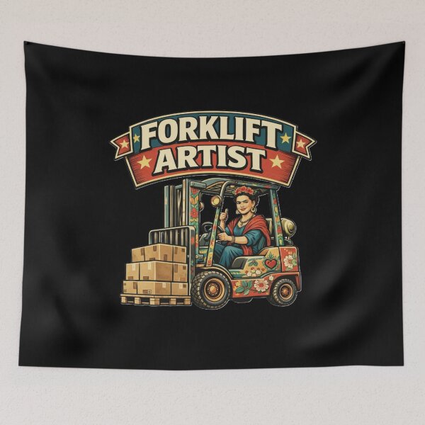 Item preview, Forklift Artist Vintage Retro Operator Design designed and sold by RetroNibylander.