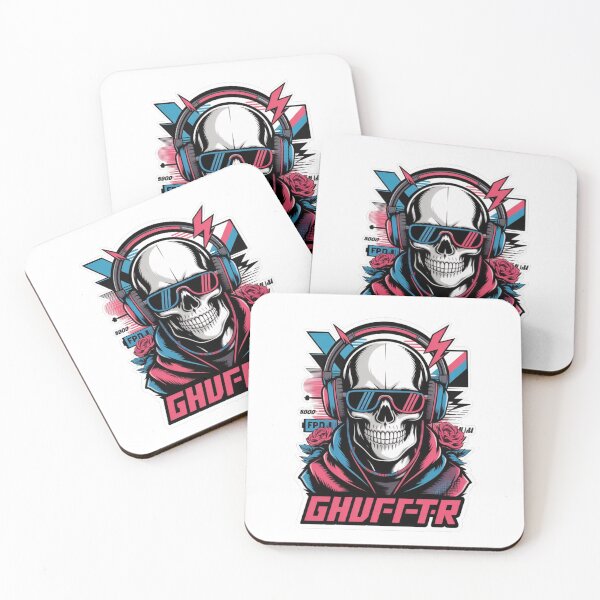 Item preview, Edgy DJ Skull Sticker designed and sold by HEMANTH4757.