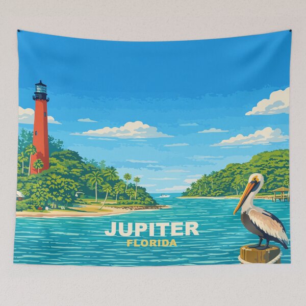 Artikelvorschau, Jupiter Florida Reiseplakat entworfen und verkauft von rogue-design.