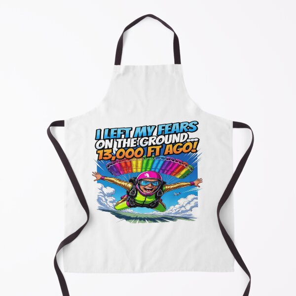 Item preview, Funny Skydiving Shirt – “I Left My Fears on the Ground 13,000 Ft Ago!” – Parachuting Humor Tee, Adrenaline Junkie Gift, Extreme Sports Shirt designed and sold by Sushikidsntod.