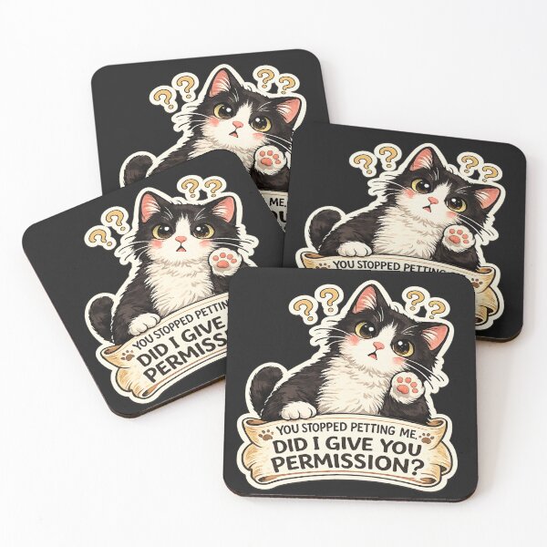 Item preview, Funny Tuxedo Cat: Don't Stop Petting Me designed and sold by Cat-loveparttime.