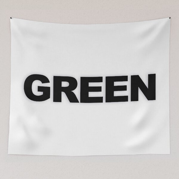 Item preview, GREEN — Black Minimal Bold Type Statement designed and sold by WORDPAUSE.