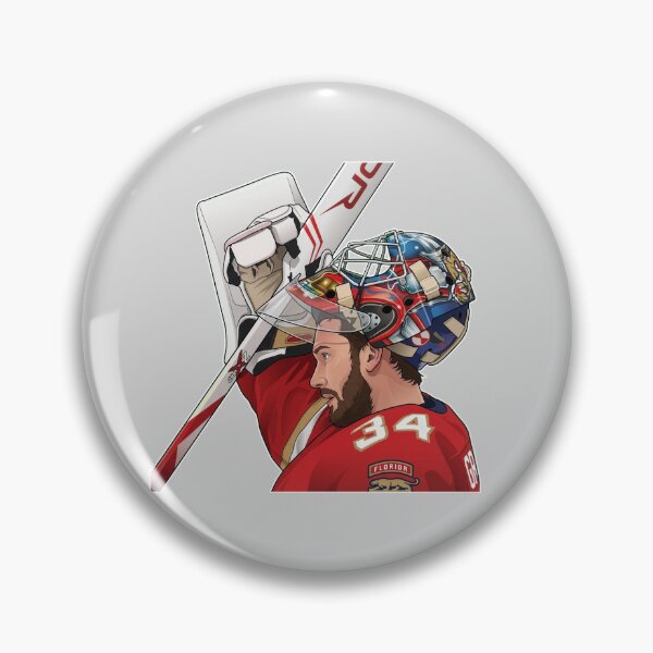Item preview, Alex Lyon #34 Goalie Head designed and sold by ScaryDoom.