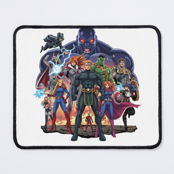 Item preview, Retro Anime Style Superhero Squad Graphic designed and sold by HEMANTH4757.