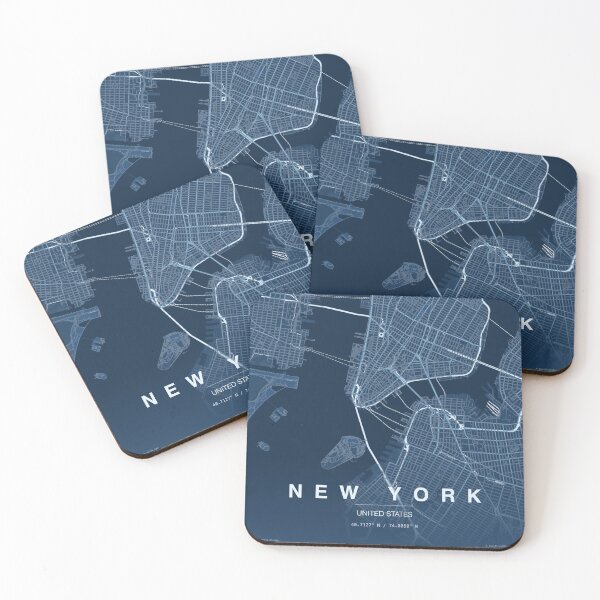Item preview, Modern New York City Blueprint Street Map designed and sold by Imad-Business.