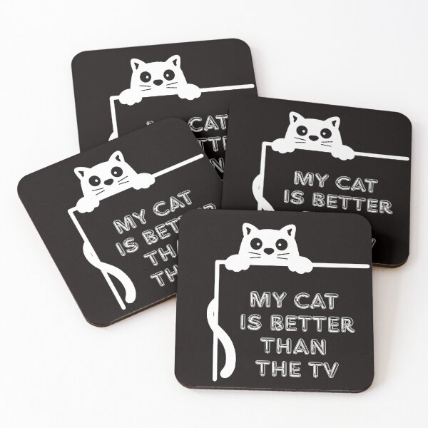Item preview, My Cat Is Better Than The TV. designed and sold by Dinasshop.