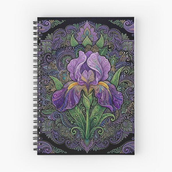 Item preview, Intricate Purple Bearded Iris designed and sold by PaintedbyCarol.