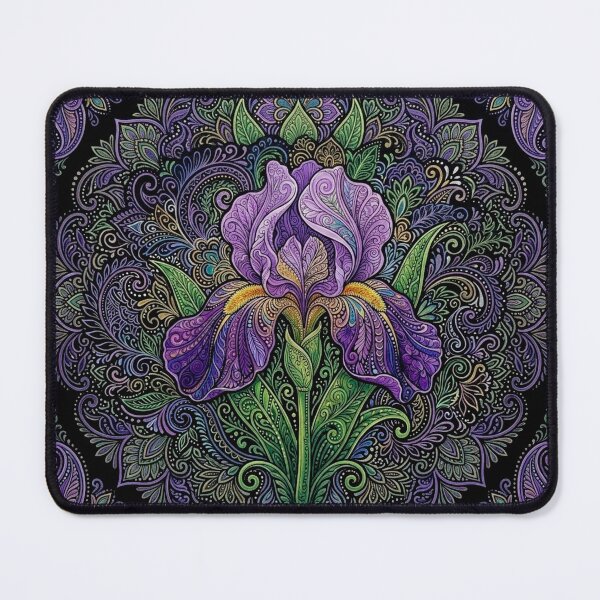 Item preview, Intricate Purple Bearded Iris designed and sold by PaintedbyCarol.